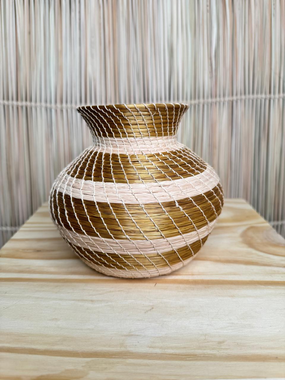 VASO CAPIM DOURADO & BURITI